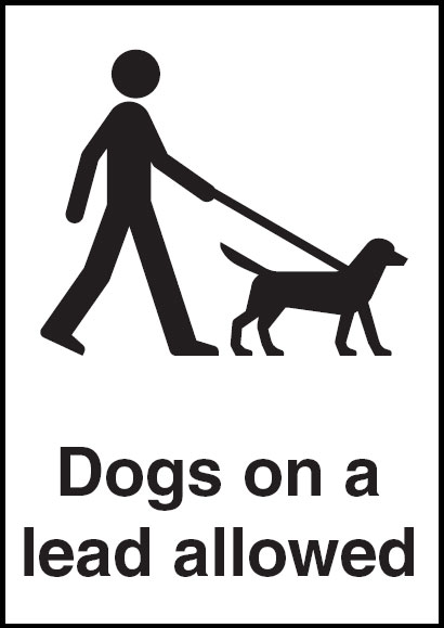 General Information Signs - Dogs On A Lead Allowed