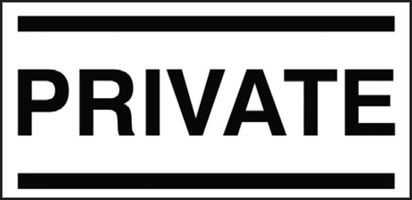 General Information Signs - Private