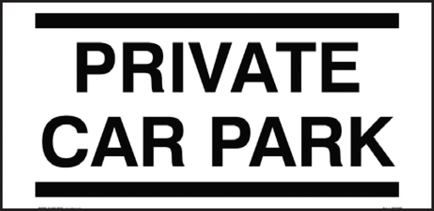 General Information Signs - Private Car Park
