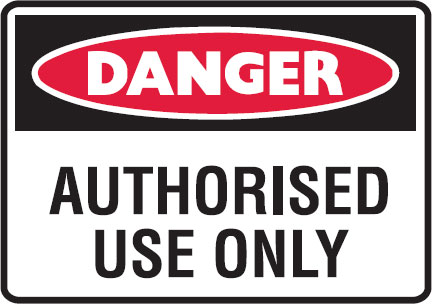Small Labels - Authorised Use Only