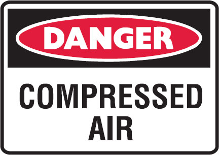 Small Graphic Labels - Compressed Air