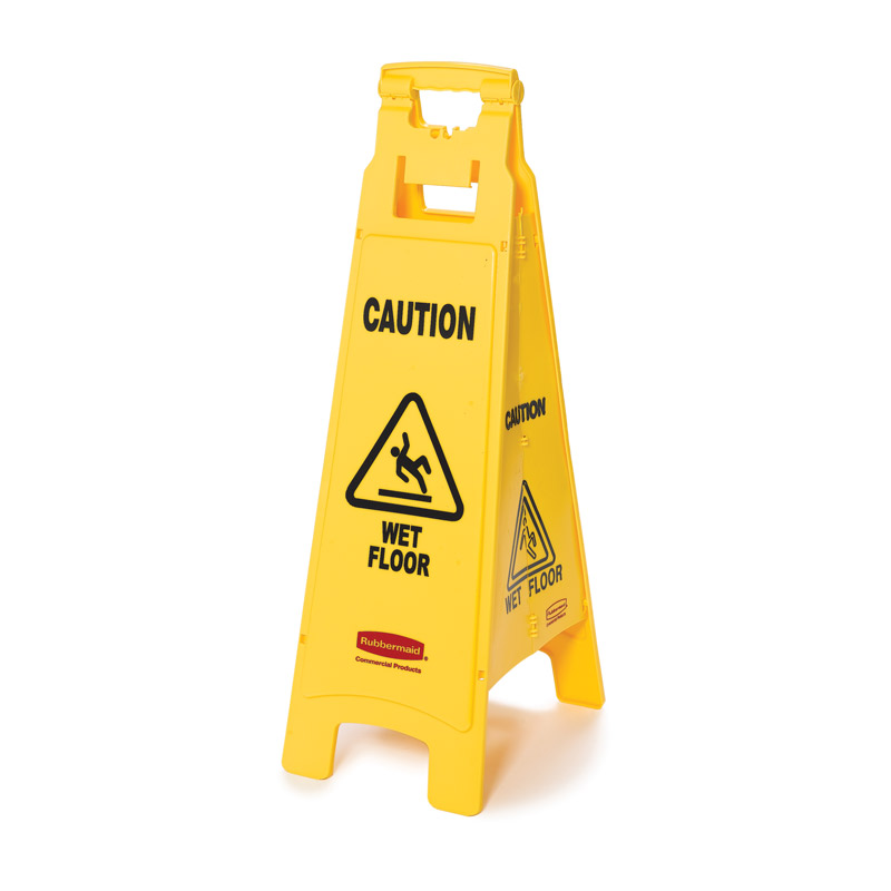 Rubbermaid Caution Wet Floor 4 Sided Floor Stand/Sign