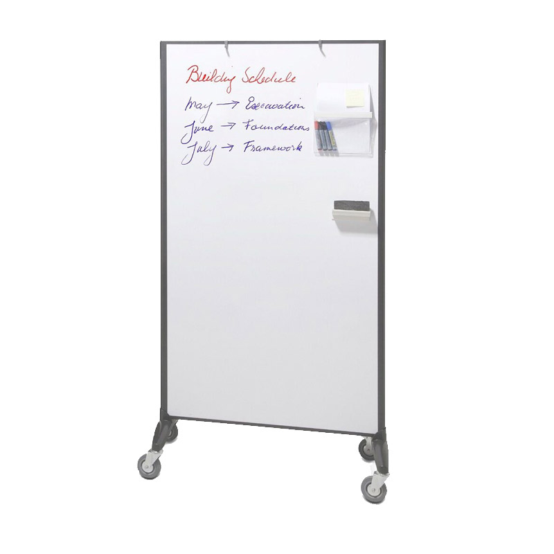 Visionchart Room Divider Mobile with Whiteboard and Pin Board 1800 x 900mm