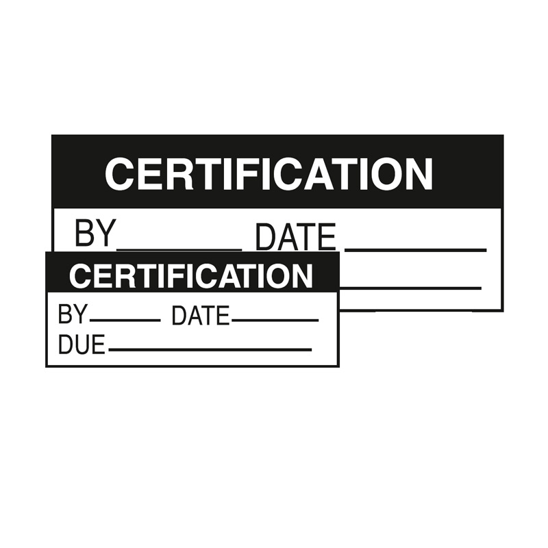 Write On Labels - Certification