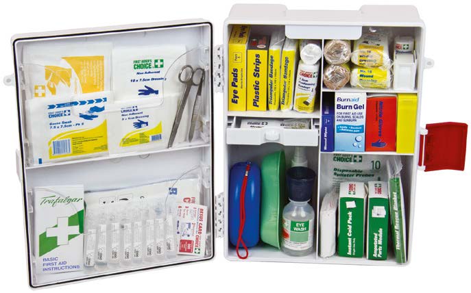 Trafalgar National Workplace First Aid Kit Wall Mounted ABS Plastic