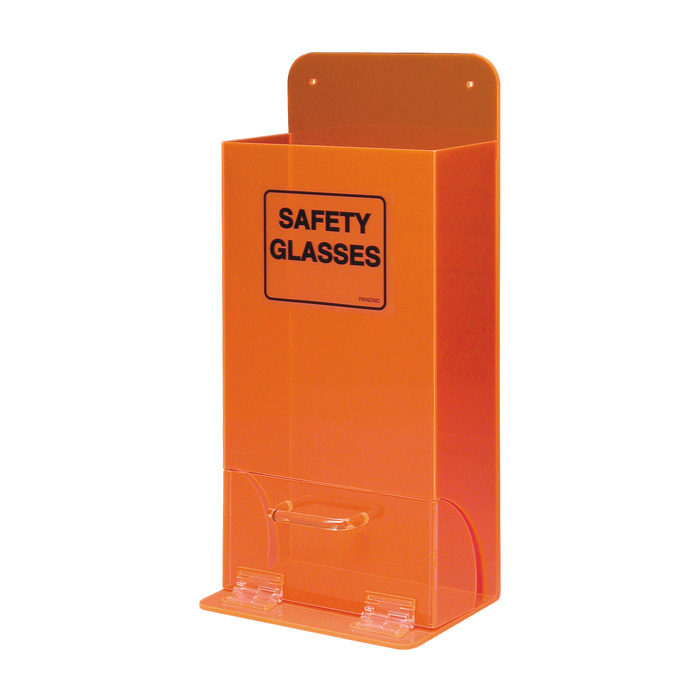 Deluxe Safety Glasses Dispenser  Fluorescent Orange