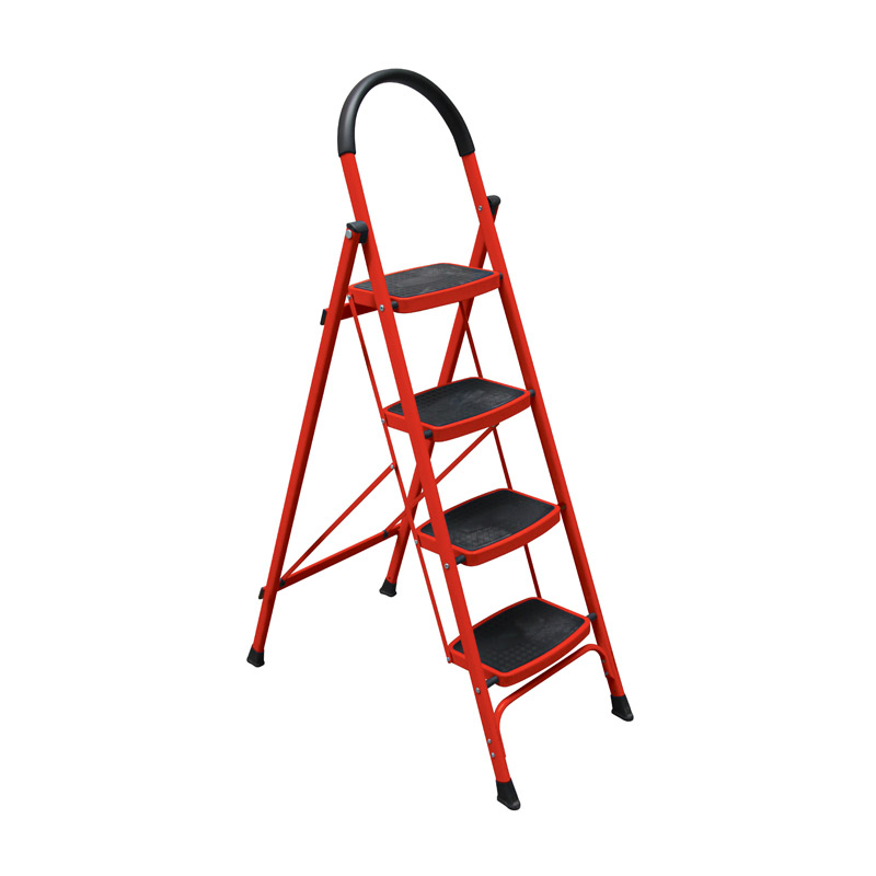 4 Step Ladder 120kg Red