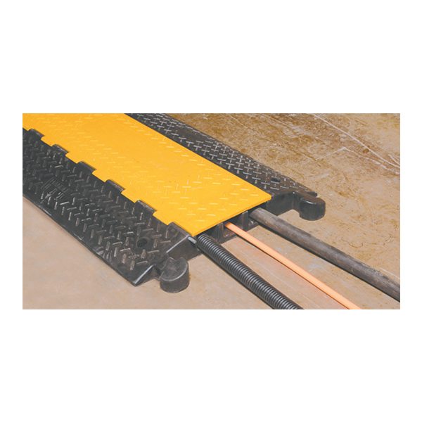 Cable Protector 3 Channel, 600mm (W) x 90mm (H) x 900mm (L),  Rubber