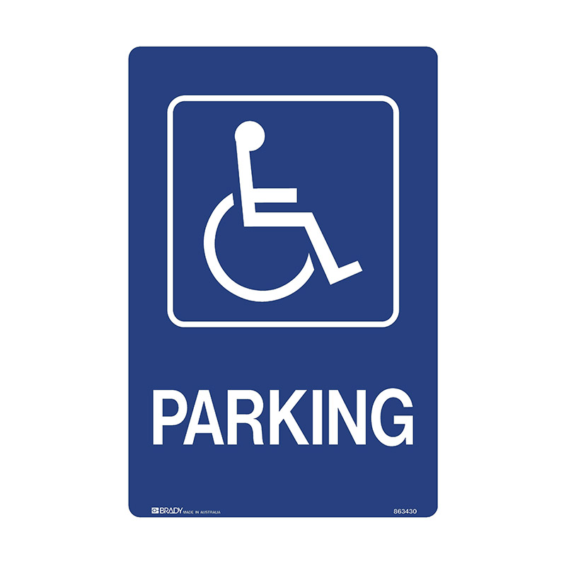 Parking Control Sign - Disabled Parking (with Access Symbol) - 300x450mm C2 ALUM   