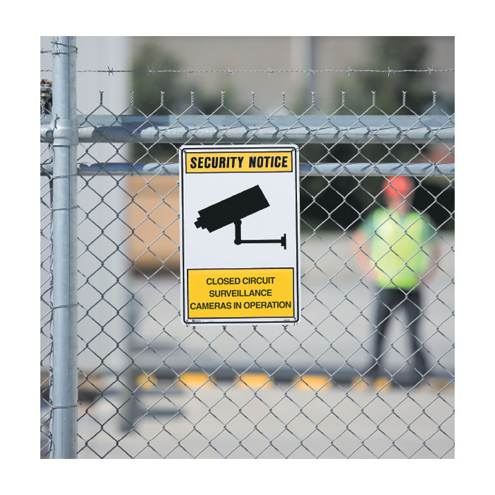 Security Notice Sign - Closed circuit surveillance cameras in operation - 300x450mm MTL