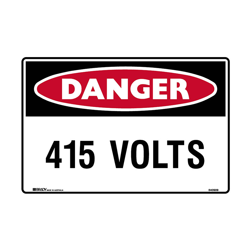 Danger Signs - 415 Volts