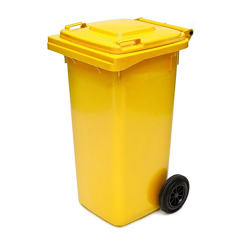 Sulo Wheelie Rubbish Bin Yellow 120L