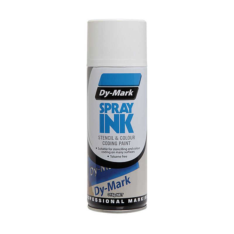 DY-Mark Stencil & Colour Coding  Spray Ink - White