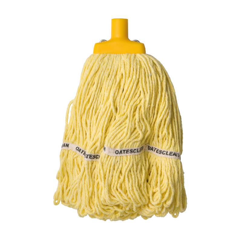 Oates Mop Head - Duraclean Hospital Launder Round Mop Refill, Yellow