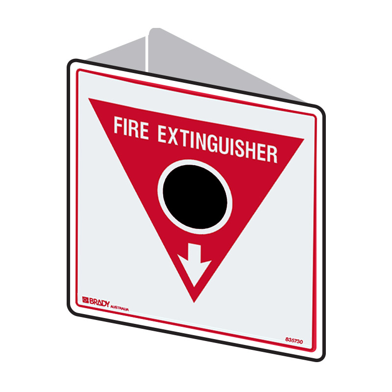 Double Sided Fire Signs - Fire Extinguisher