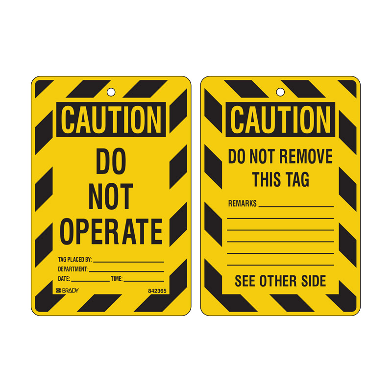 Economy Safety Tags - Caution Do Not Operate
