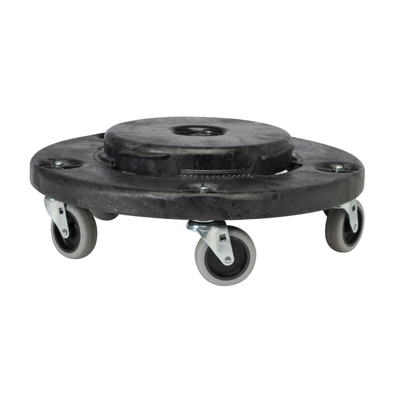 Rubbermaid Brute Wheeled Dolly Trolley for Round Rubbish Bin Container