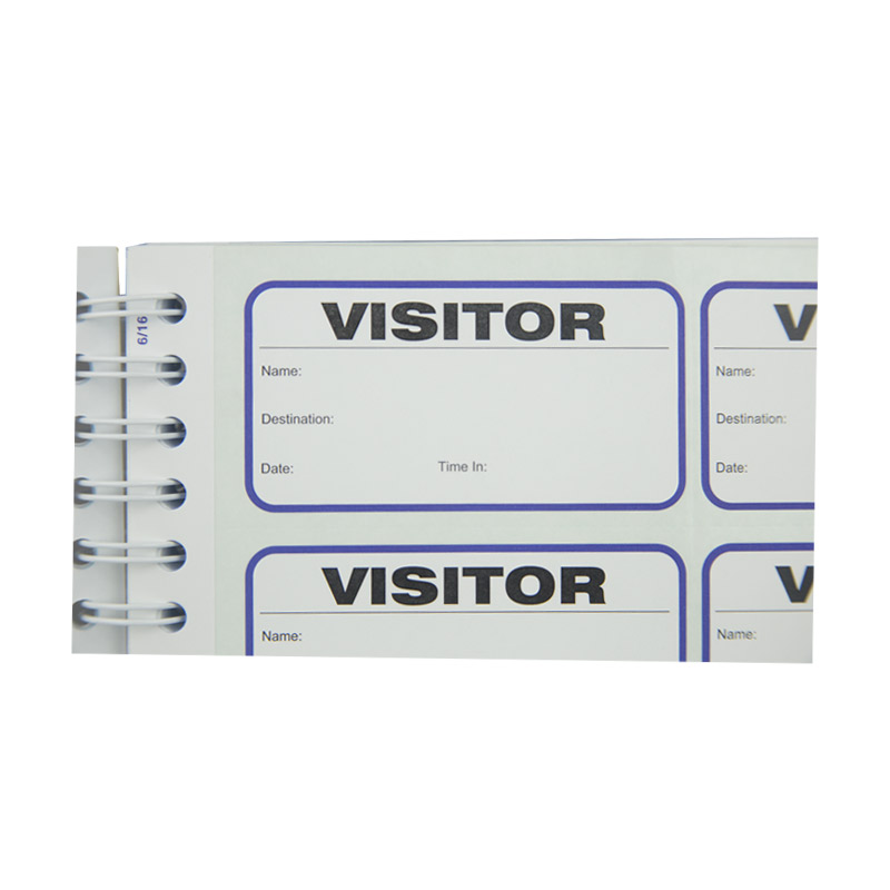 Visitor Pass Registry Book