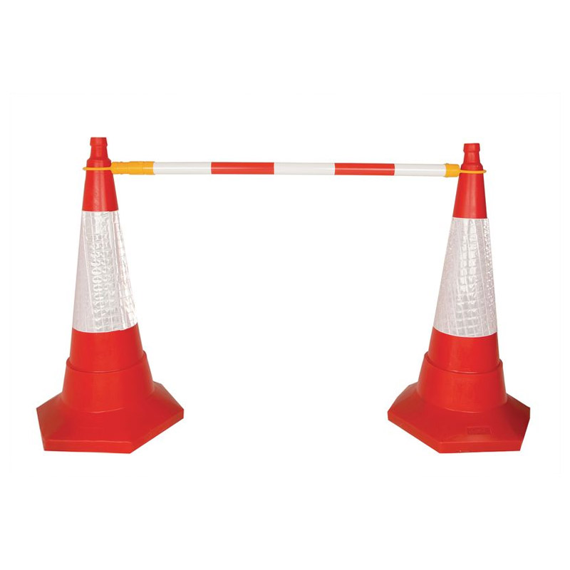 Retractable/Expanding Barrier Pole/Post/Bar Red/White 1.1-2.1m