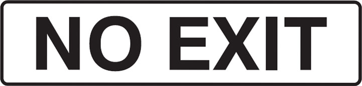 Seton Sign Pack - No Exit