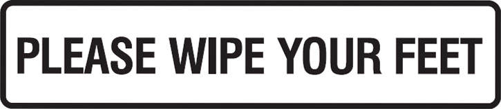Seton Sign Pack - Wipe Your Feet