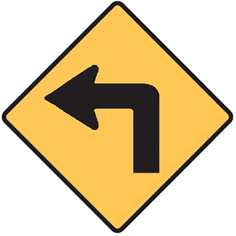 Regulatory Signs - Turn Left Arrow