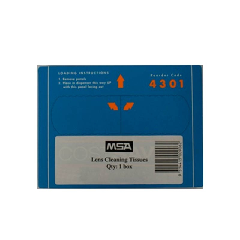 MSA Lens Cleaning Station Replacement Tissues, Box of 200