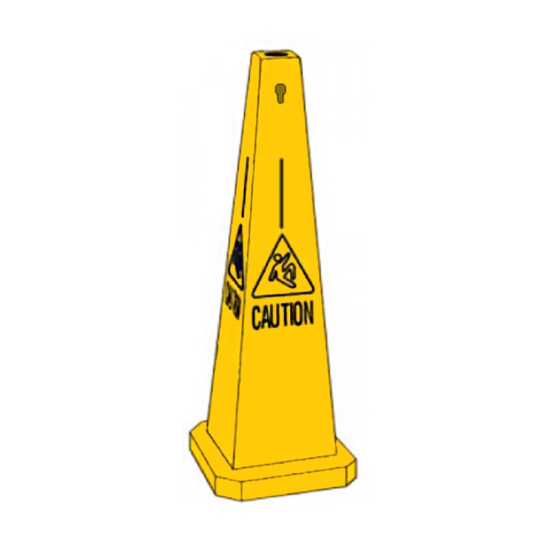 Safety Floor Cone/Sign - Caution Yellow 89cm