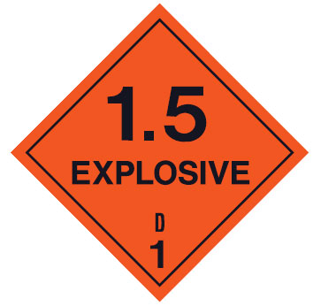 Dangerous Goods Markers  - Explosive 1.5