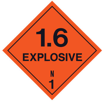 Dangerous Goods Markers  - Explosive 1.6