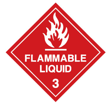 Dangerous Goods Markers  - Flammable Liquid 3
