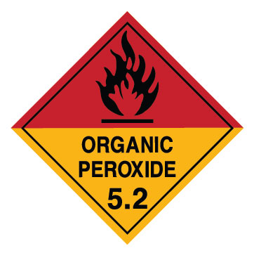 Hazardous Material Placards, Label - Organic Peroxide 5.2