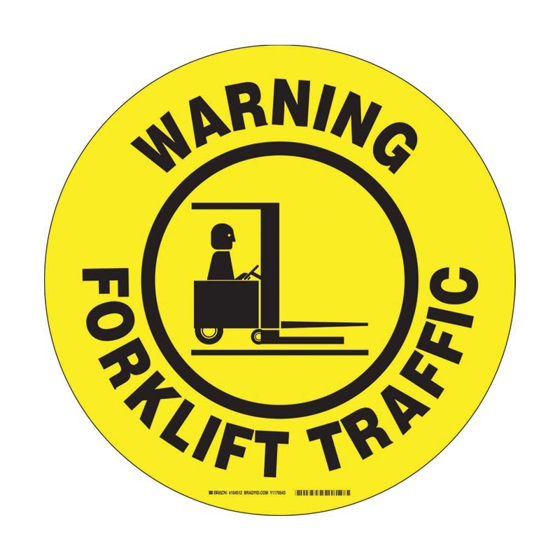 Toughstripe Floor Markers - Warning Forklift Traffic