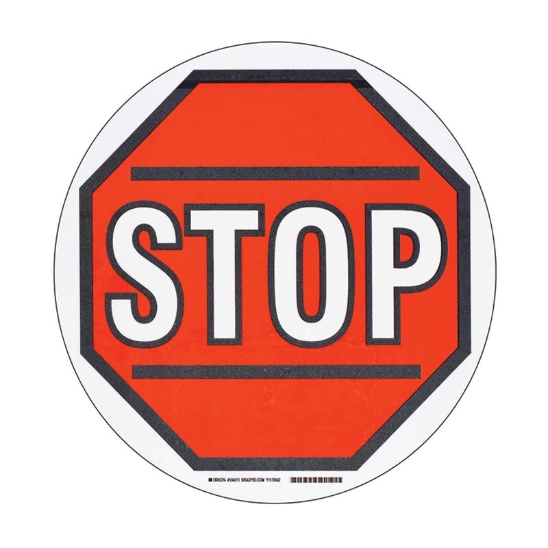 Toughstripe Floor Markers - Stop Symbol