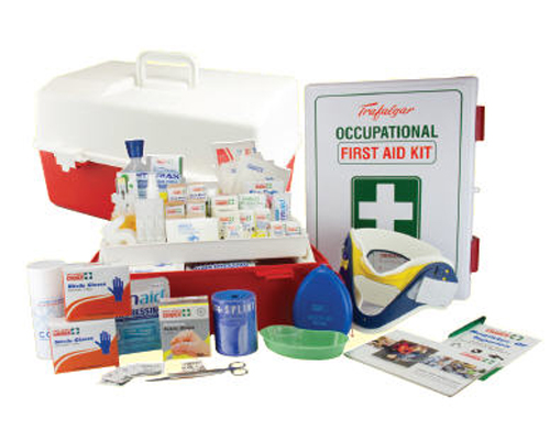 Trafalgar Mining First Aid Kit Wall Mounted ABS Hard Plastic