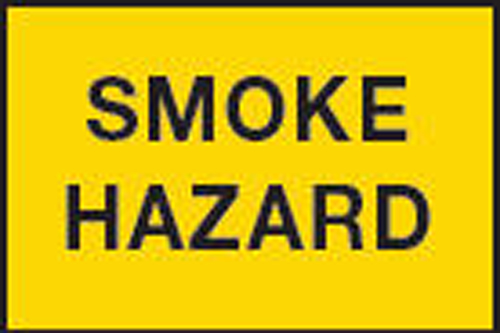 Box Edge Sign - Smoke Hazard (Class 1 Ref)
