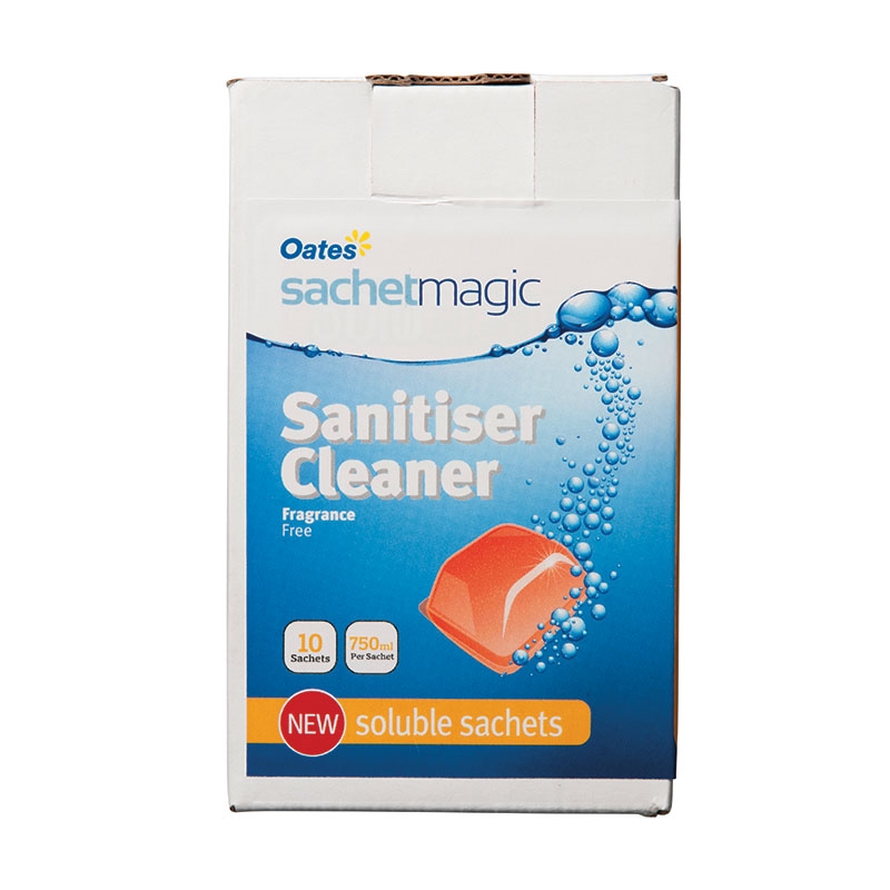 Oates Sachet Magic Sanitiser Cleaner Sachets, Fragrance Free