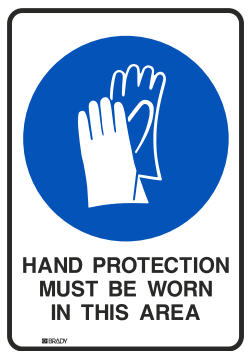 Toughwash® Mandatory Signs - Hand Protection Must Be Worn In This Area