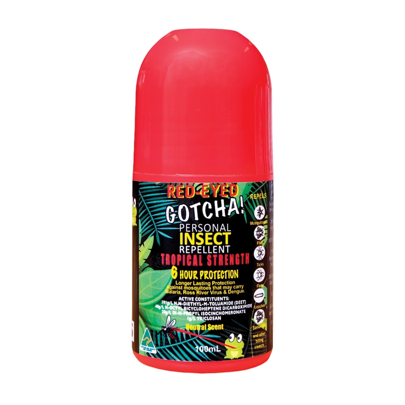 Red-Eyed Gotcha! Personal Insect Repellent -100ml Roll On