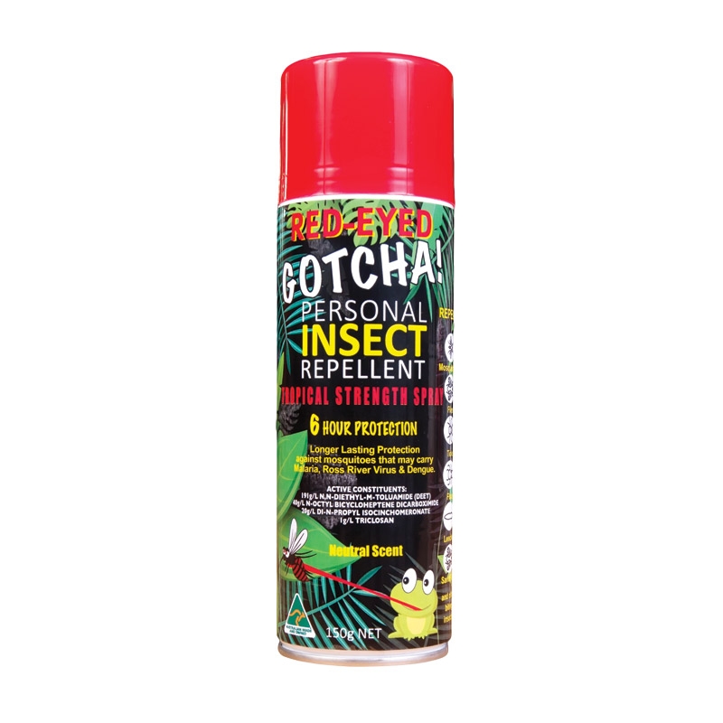 Red-Eyed Gotcha! Personal Insect Repellent - 150g Aerosol 