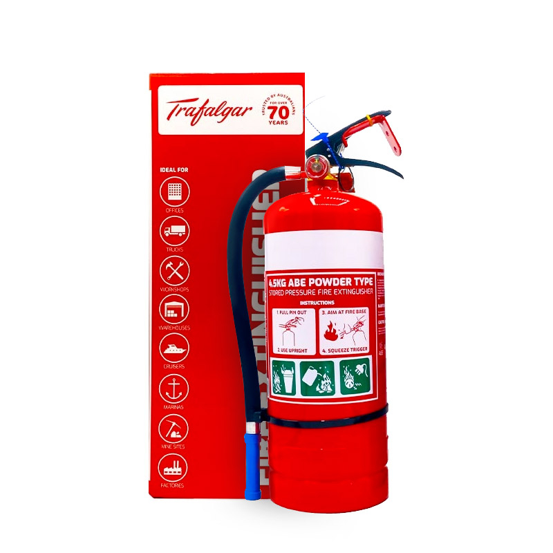 Trafalgar 4.5kg Dry Chemical Powder ABE Fire Extinguisher