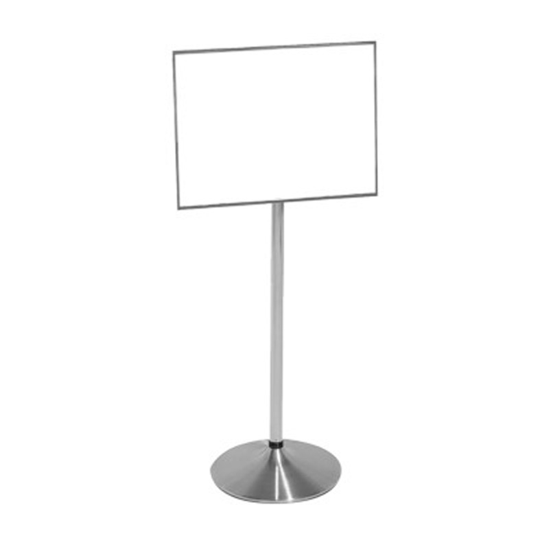 Visionchart Sign/Menu/QR Holder Stand Weather Resistant '3 in 1' Sign - Stainless Steel