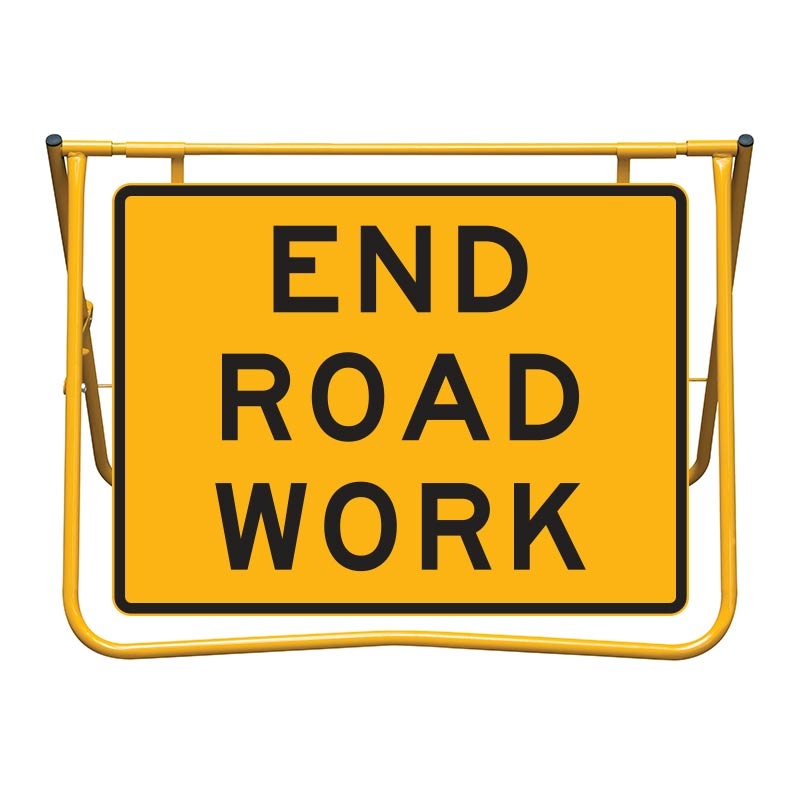 End Road Work Sign Swing Kit