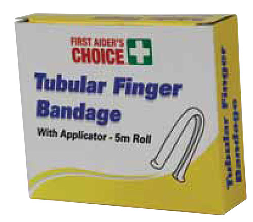 First Aiders Choice Tubular Finger Bandages - 5m, with Plastic Applicator