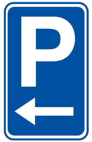 Regulatory Signs - Parking Left Arrow