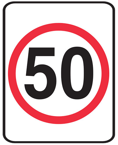 Regulatory School Signs - 50km Speed Limit