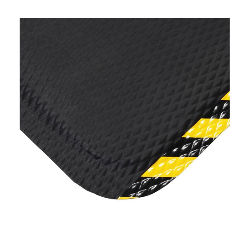 Cushion Anti Fatigue Matting - 600 x 830mm Black/Yellow