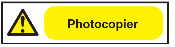 Power Point Warning Labels - Photocopier