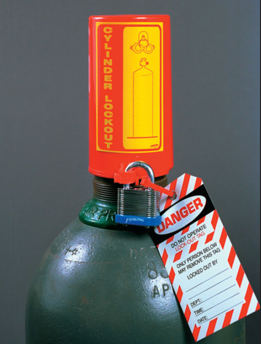 Gas Cylinder Lockout Device