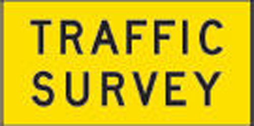 Box Edge Sign -Traffic Survey 1200 x 600mm (Class 1)